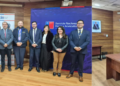 Representantes de Sernapesca y SII durante la firma del convenio de trazabilidad pesquera.