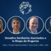 Los cuatro panelistas del conversatorio sobre el virus ISA de la Charla Técnica Desafíos Sanitarios Asociados a la Etapa de Engorda de InfoSALMON