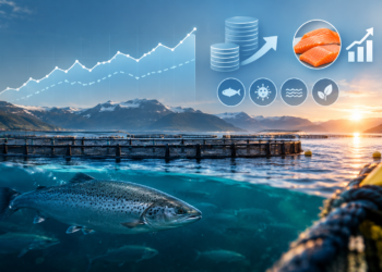 Imagen referencial sobre precios del salmón y patrones de biomasa en Noruega