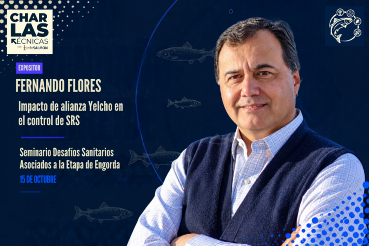 Fernando Flores director ejecutivo de Alianza Yelcho expositor del módulo SRS en evento técnico InfoSALMON