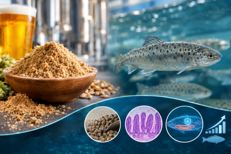 Levadura de cerveza residual como ingrediente para el alimento del salmón Atlántico
