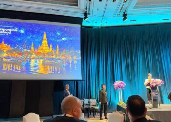 Delegación de Mar Andino participando en las sesiones del Responsible Seafood Summit 2026 de GSA en Bangkok.