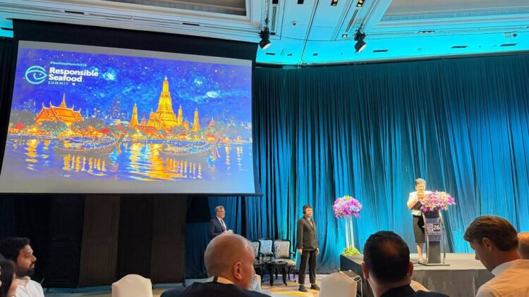 Delegación de Mar Andino participando en las sesiones del Responsible Seafood Summit 2026 de GSA en Bangkok.