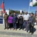 Organizadores del Festival Sabores y Tradiciones del Mar junto a la bahía de Puerto Montt